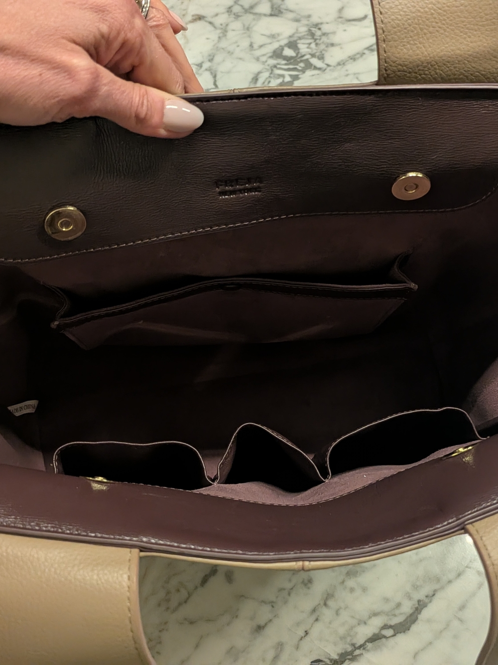 Freja NY Lafayette Tote - Taupe - Picture 5 of 8